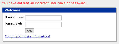 Image of WebCT 6 message saying that access is denied.